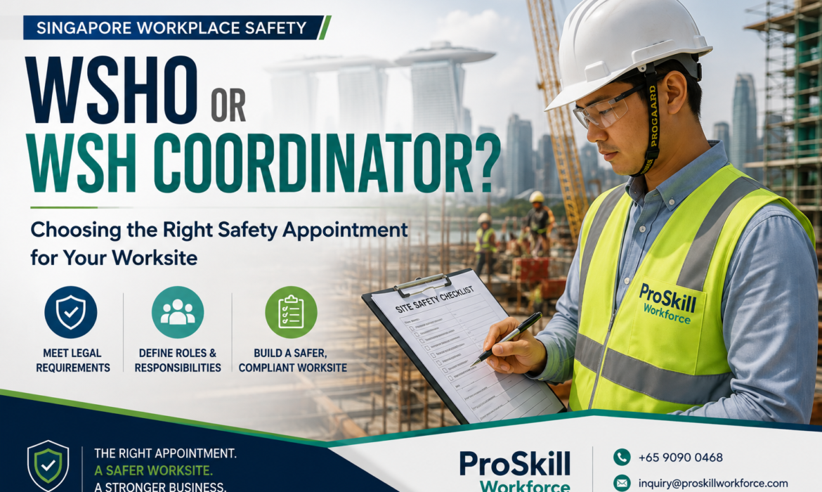WSHO or WSH Coordinator at a Singapore construction worksite