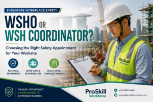 WSHO or WSH Coordinator at a Singapore construction worksite