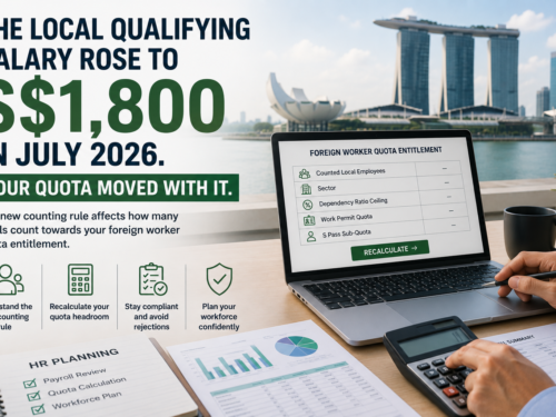 The Local Qualifying Salary Rose to S$1,800 in July 2026. Your Quota Moved With It.